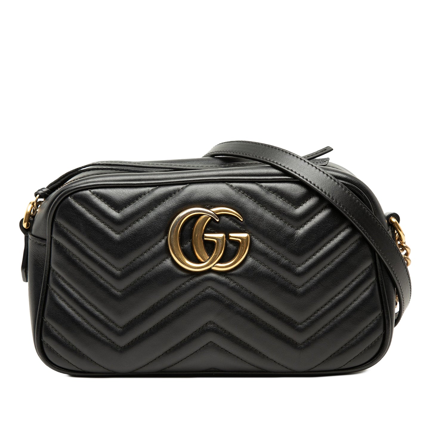 Gucci Small GG Marmont Matelasse Calfskin Crossbody