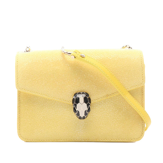 Bvlgari Galuchat and Calfskin Serpenti Forever Crossbody