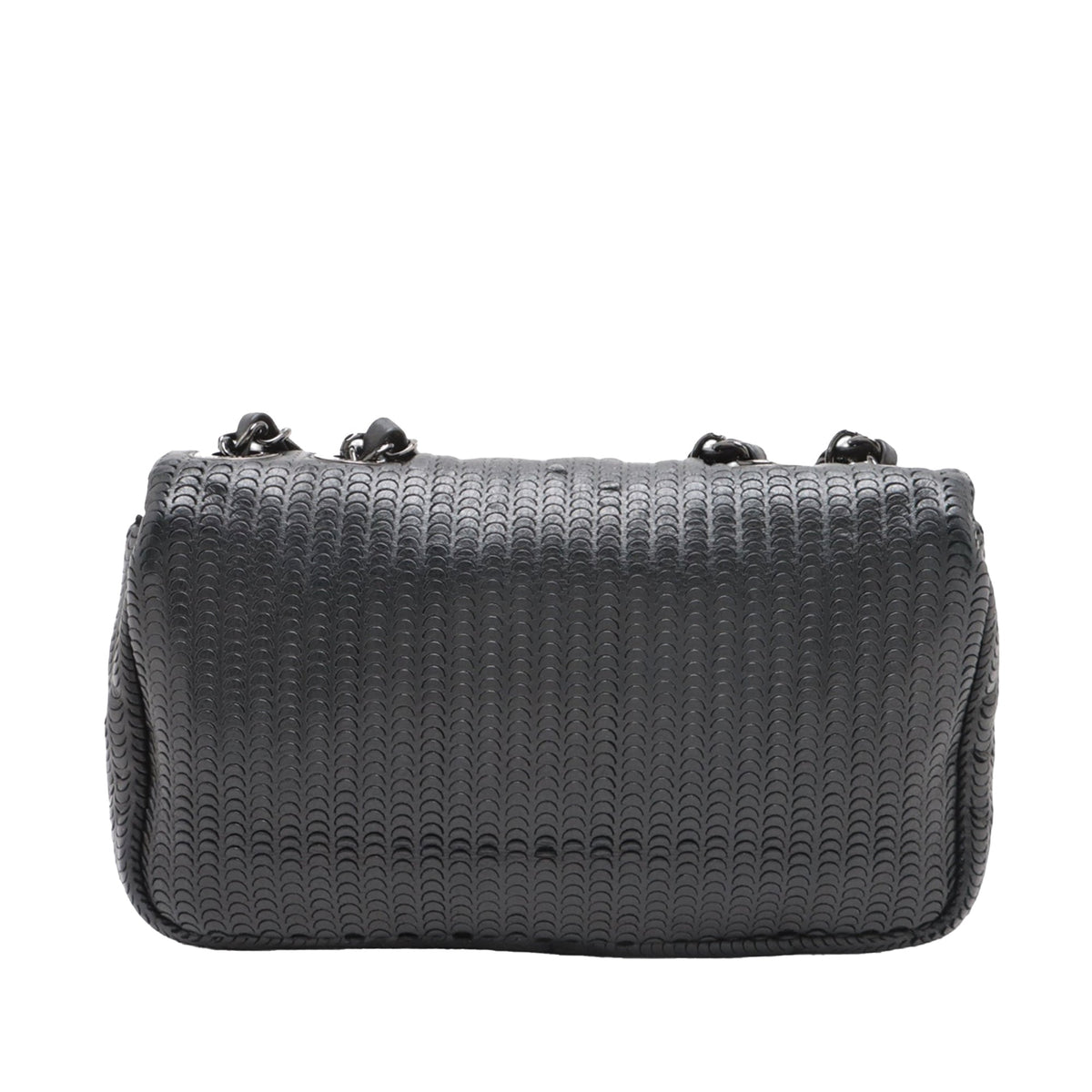 Chanel CC Lambskin Laser Cut Single Flap