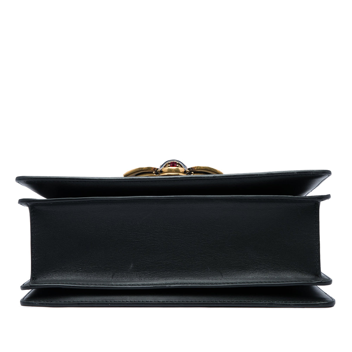 Gucci Small Bicolor Calfskin Queen Margaret Top Handle Bag — Black
