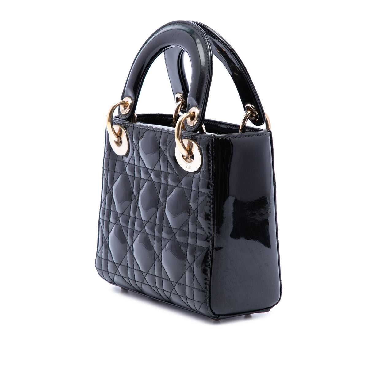 Dior Mini Patent Cannage Lady Dior