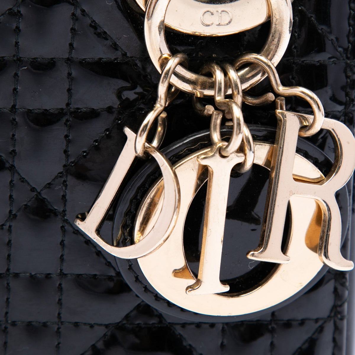 Dior Mini Patent Cannage Lady Dior
