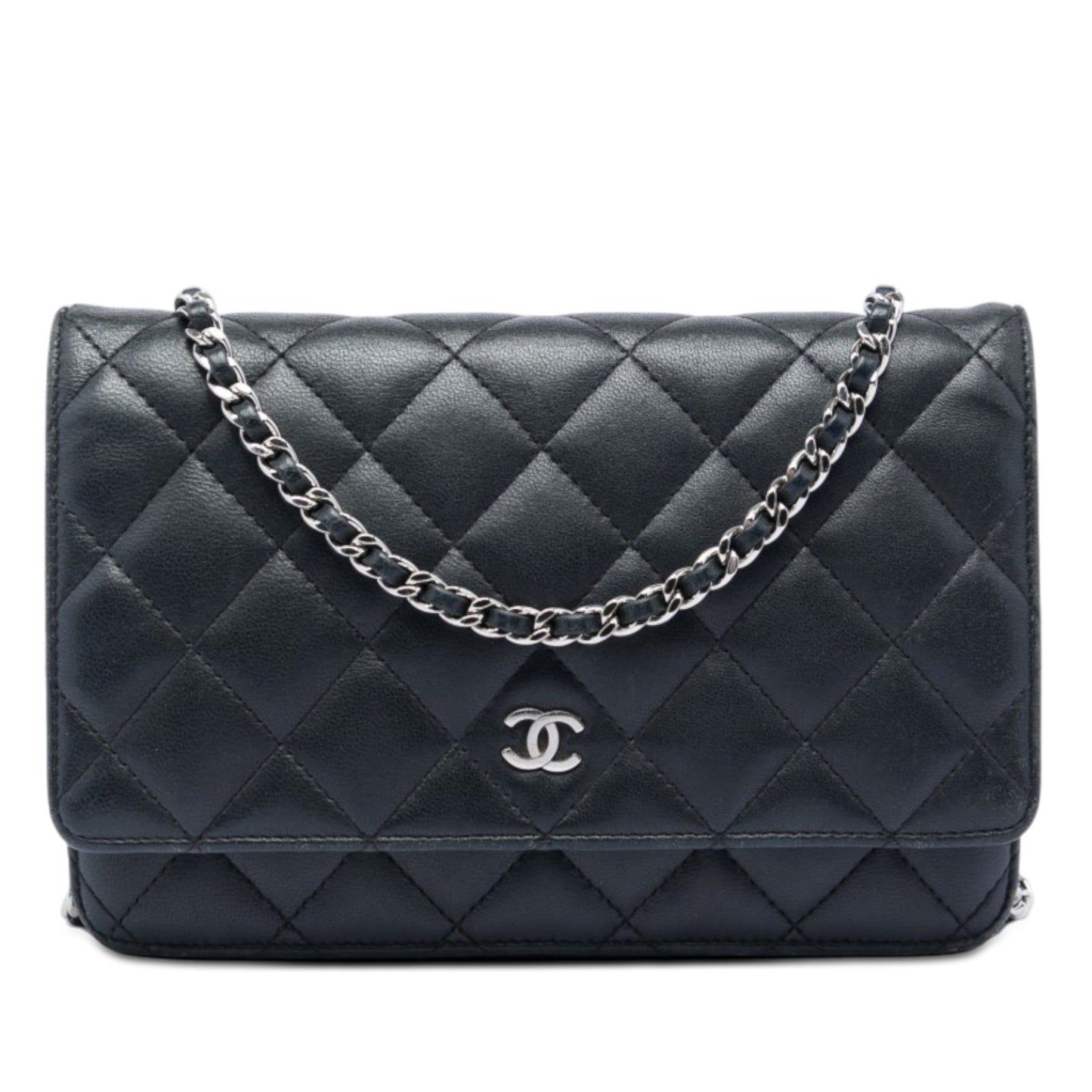 Chanel CC Quilted Lambskin Wallet On Chain