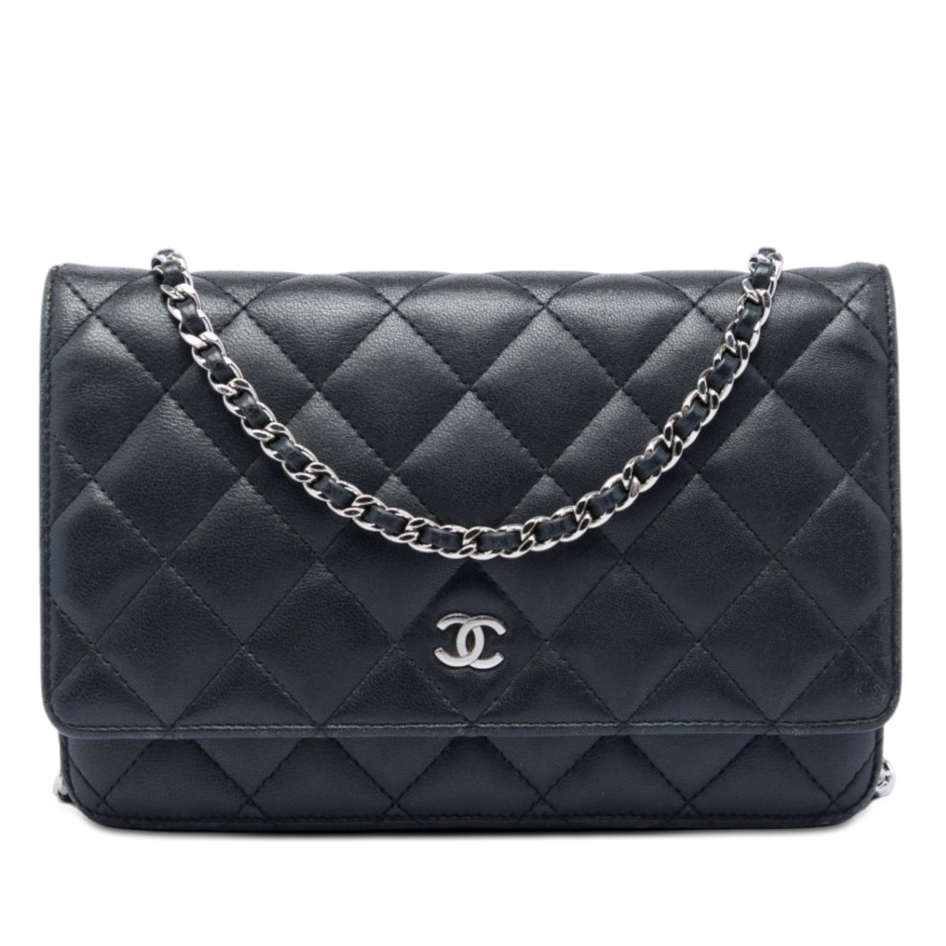 Chanel CC Quilted Lambskin Wallet On Chain