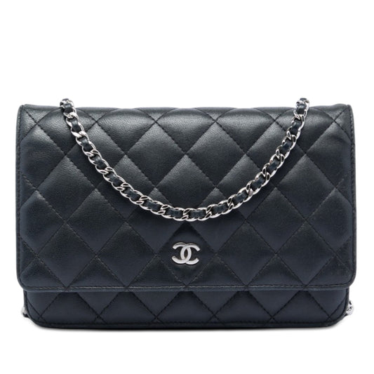Chanel CC Quilted Lambskin Wallet On Chain