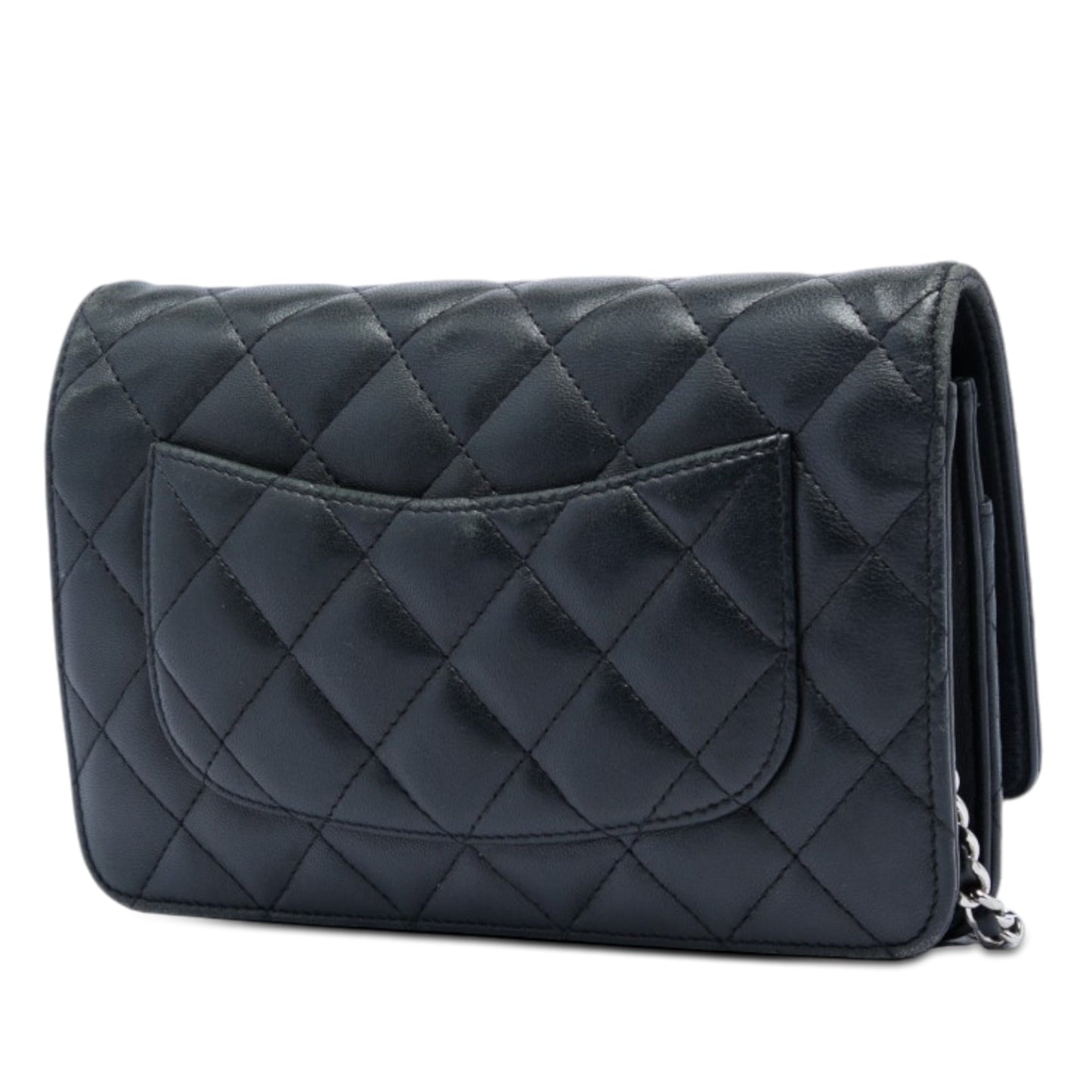 Chanel CC Quilted Lambskin Wallet On Chain