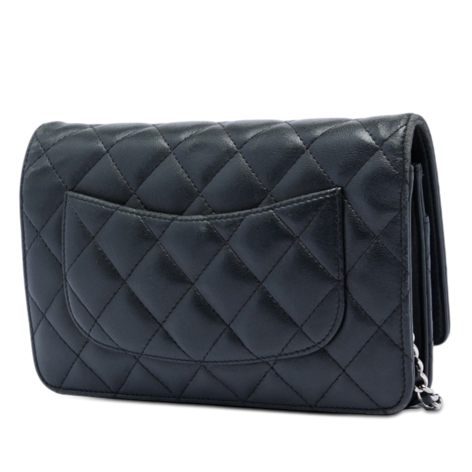 Chanel CC Quilted Lambskin Wallet On Chain
