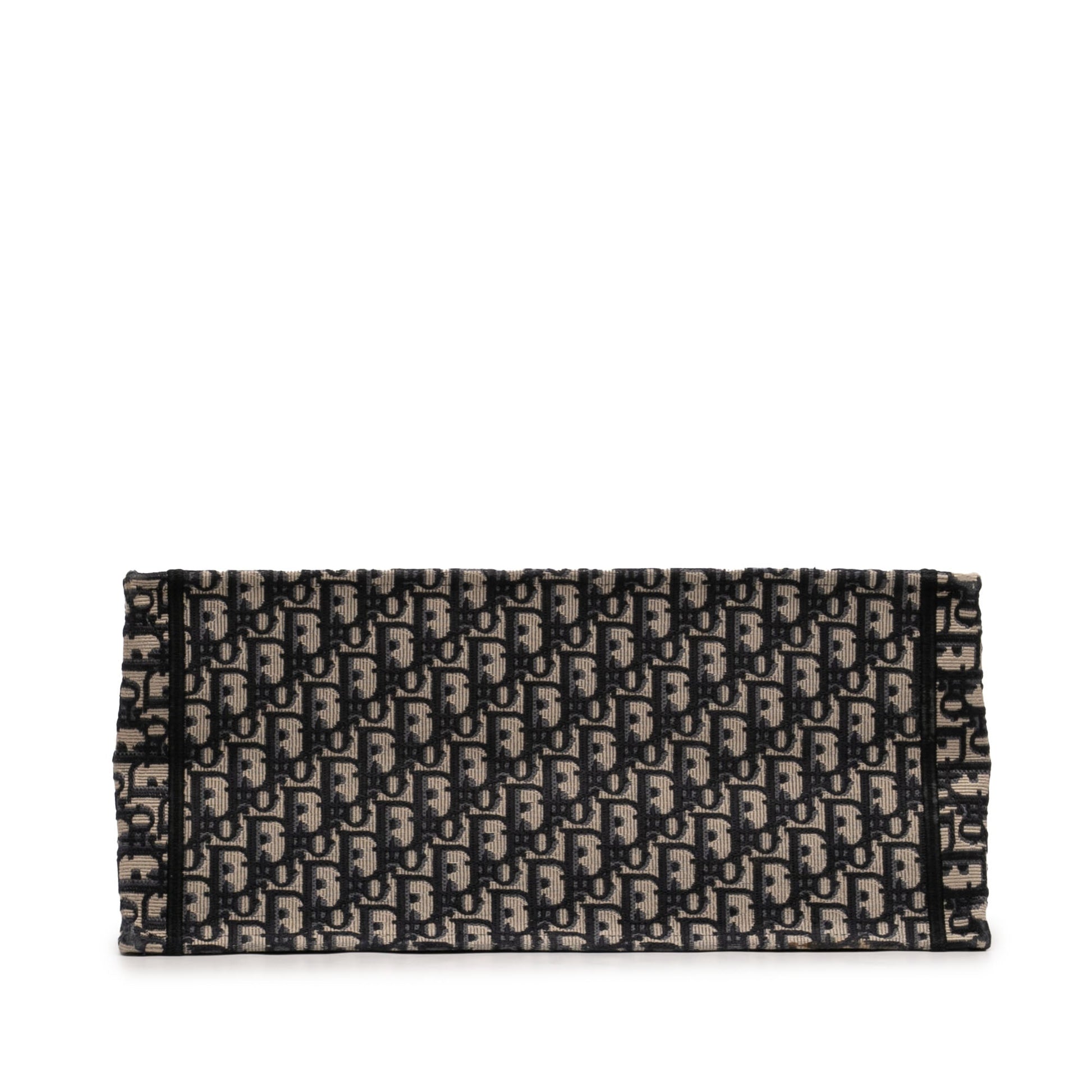 Dior Large Oblique Embroidered Canvas Book Tote