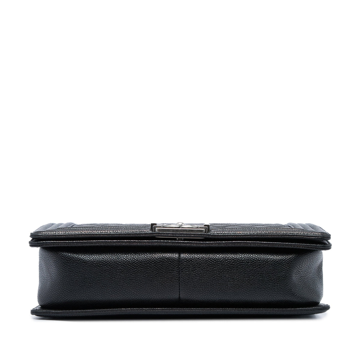 Chanel Large Quilted Caviar Boy Flap — Black