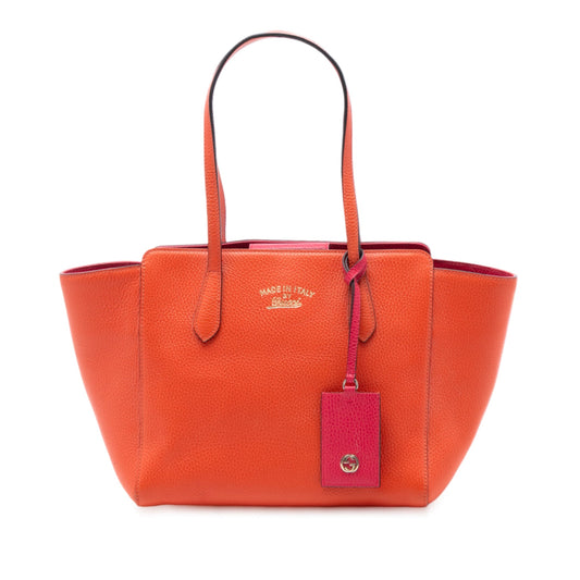 Gucci Small Leather Swing Tote