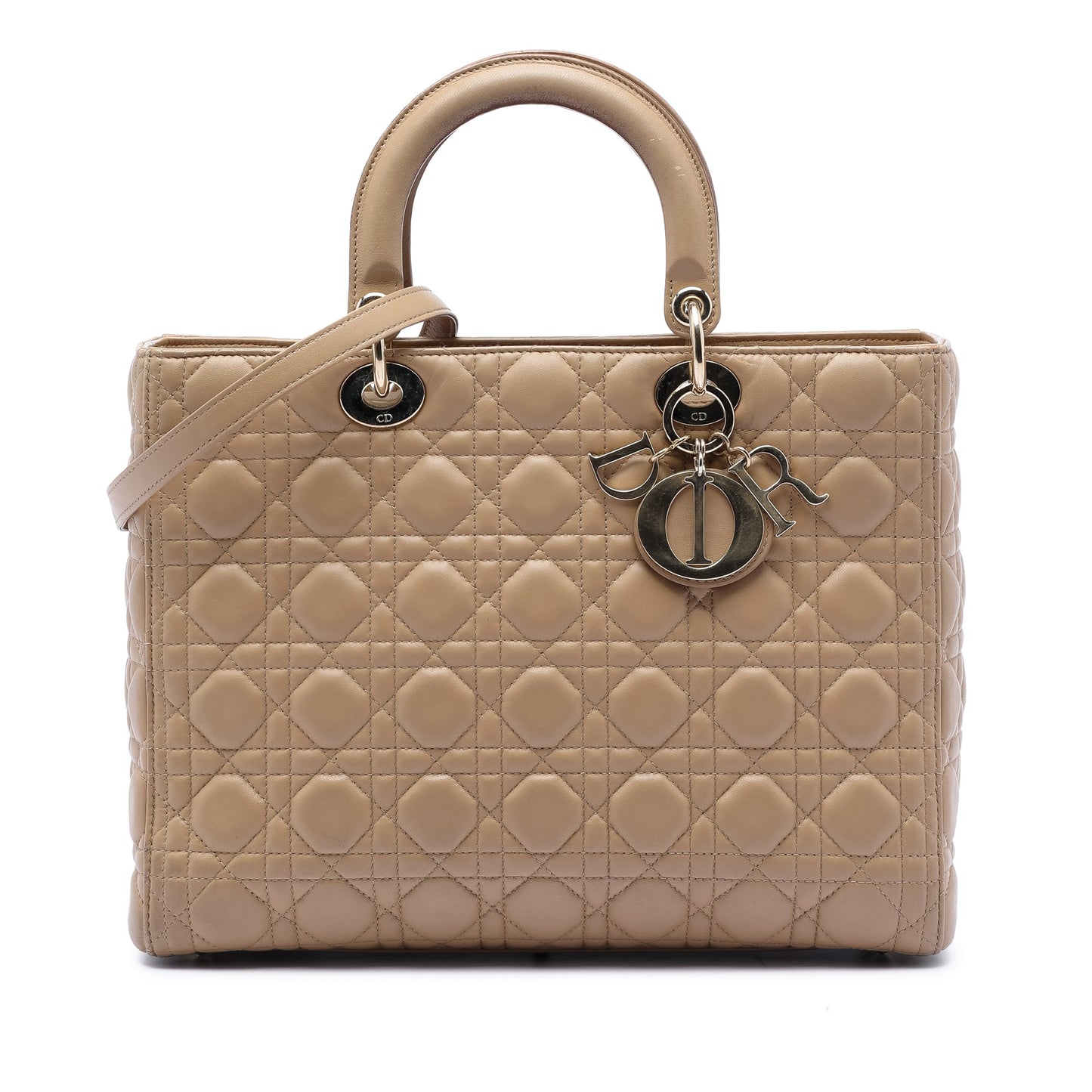 Dior Large Lambskin Cannage Lady Dior