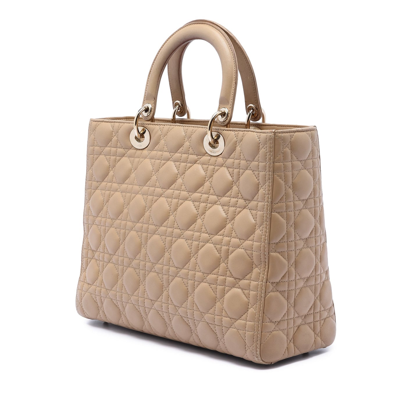Dior Large Lambskin Cannage Lady Dior