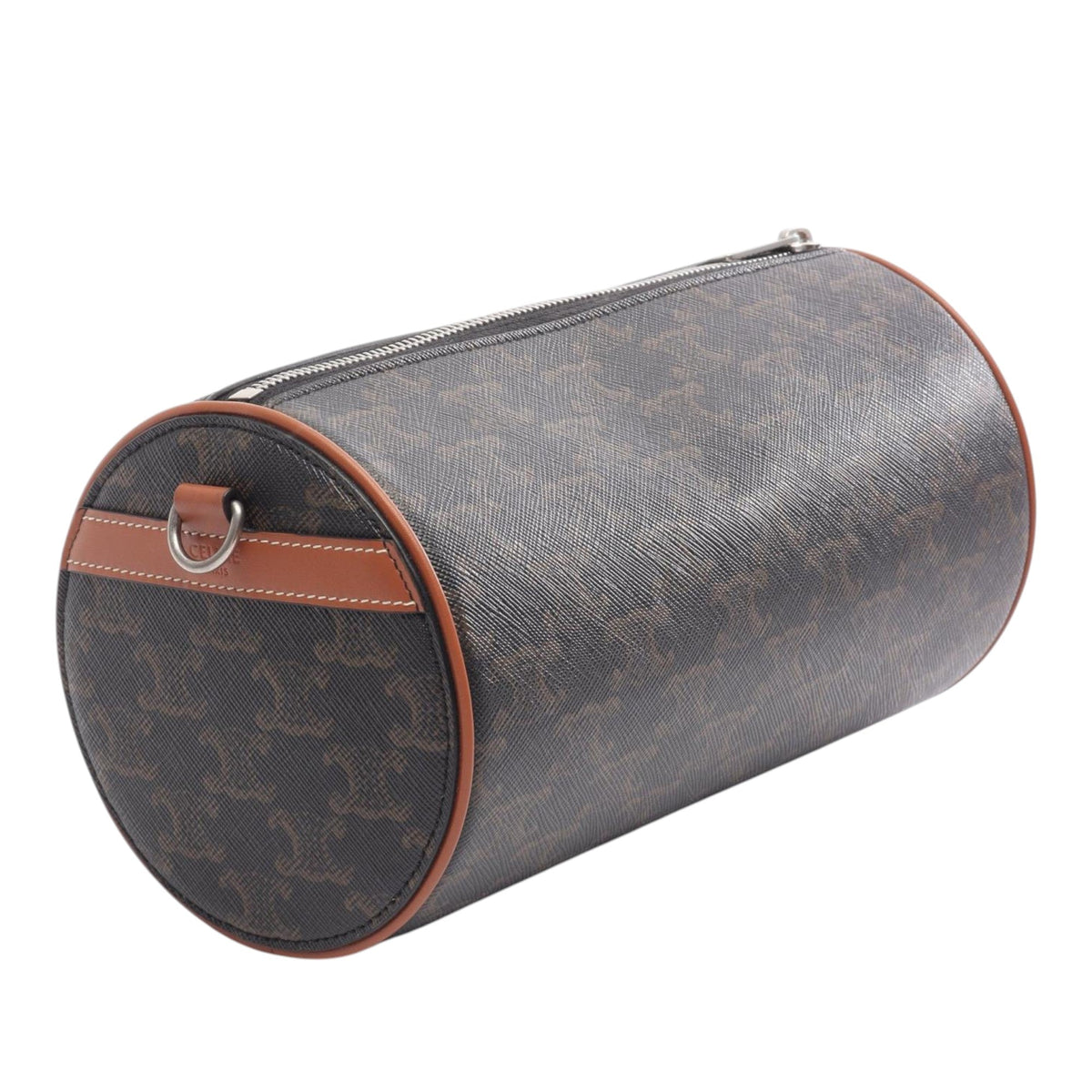 Celine Triomphe Coated Canvas Cylinder Crossbody