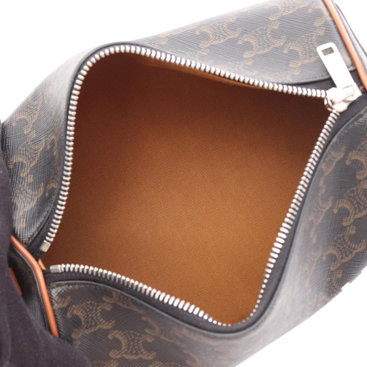Celine Triomphe Coated Canvas Cylinder Crossbody