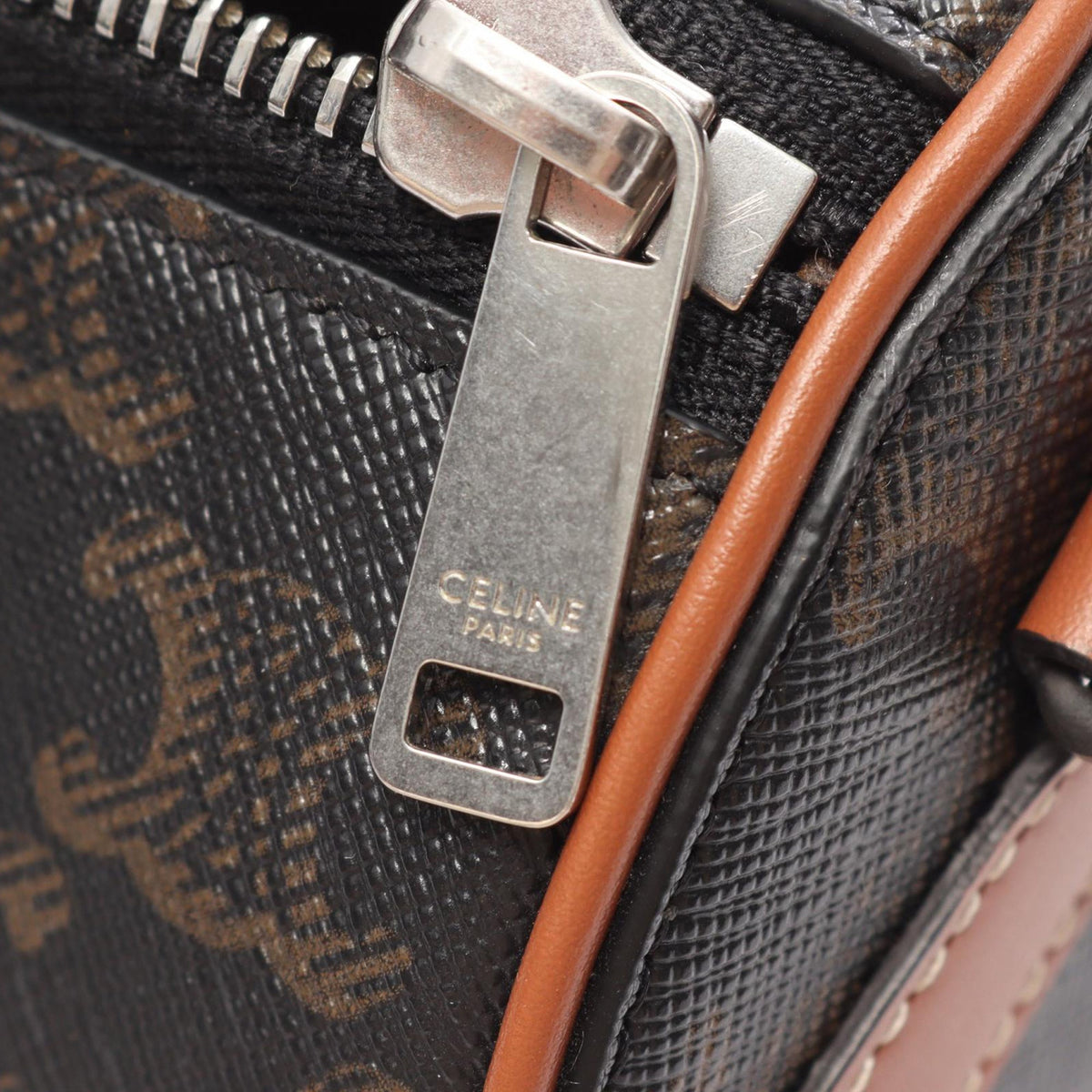 Celine Triomphe Coated Canvas Cylinder Crossbody