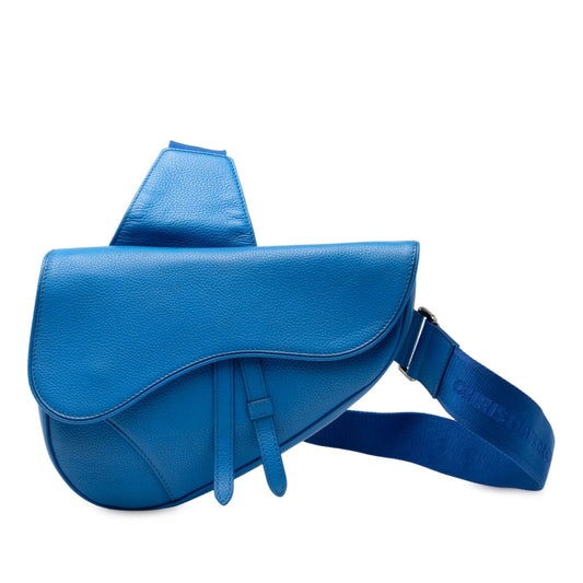 Dior Grained Calfskin Saddle Crossbody