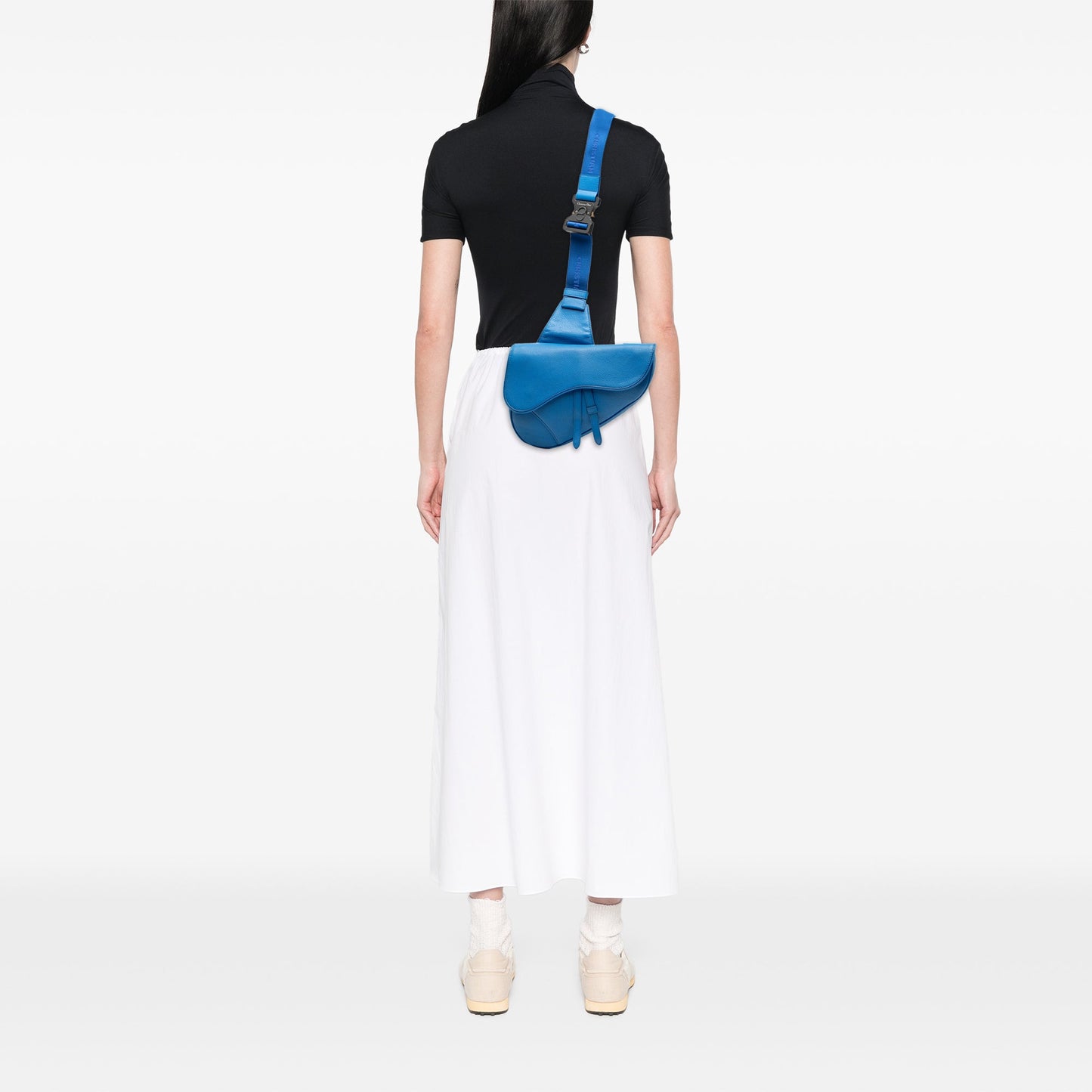 Dior Grained Calfskin Saddle Crossbody