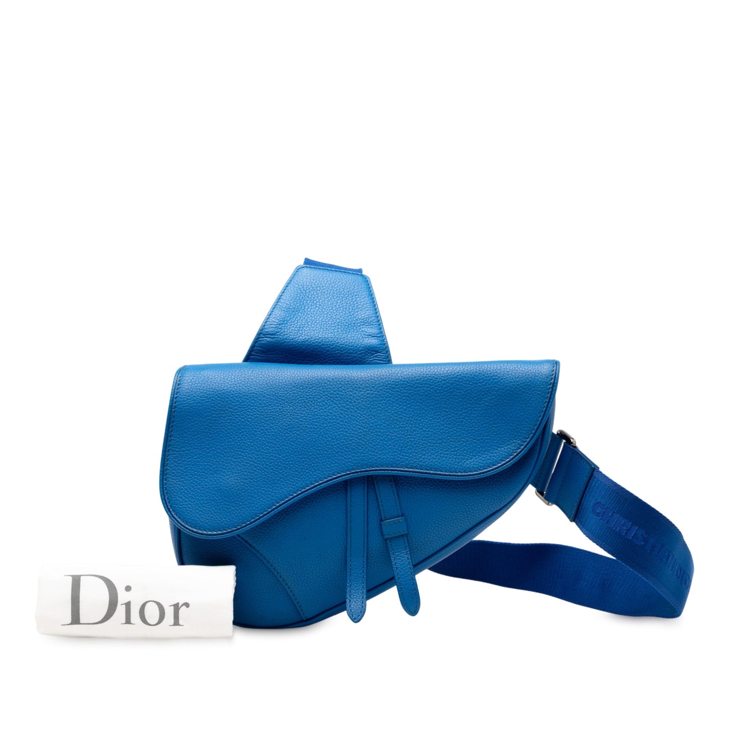 Dior Grained Calfskin Saddle Crossbody