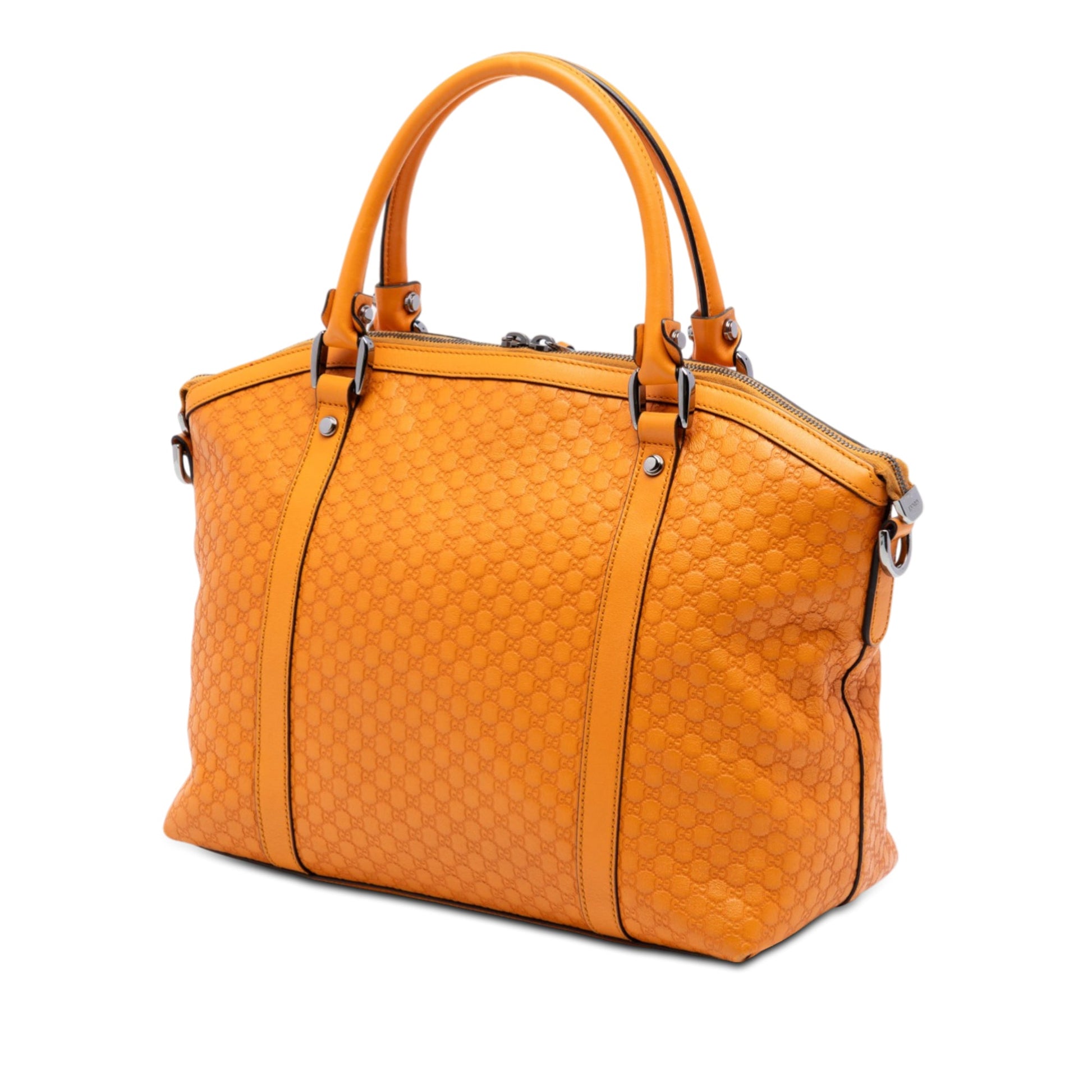Medium Microguccissima GG Charm Dome Satchel