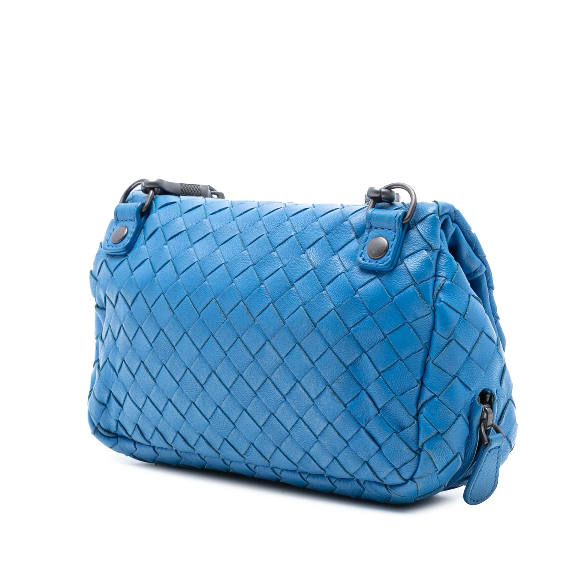 Bottega Veneta Mini Nappa Intrecciato Expandable Chain Flap Crossbody