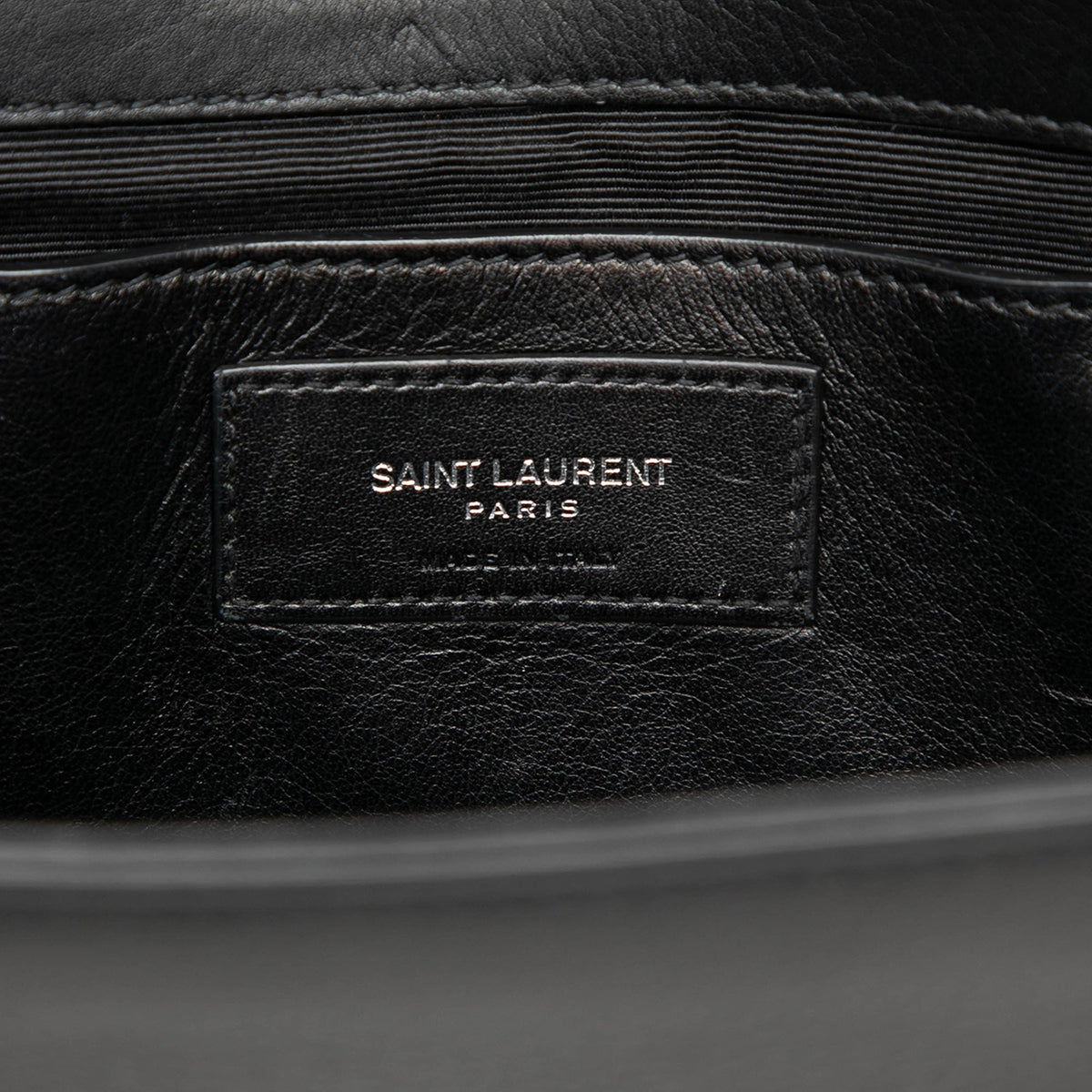 Saint Laurent Medium Calfskin Star and Heart Patchwork Monogram Monochrome Kate Crossbody