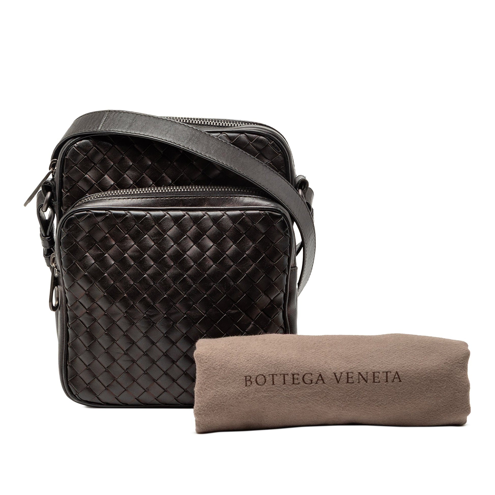 Bottega Veneta Nappa Intrecciato Messenger Bag