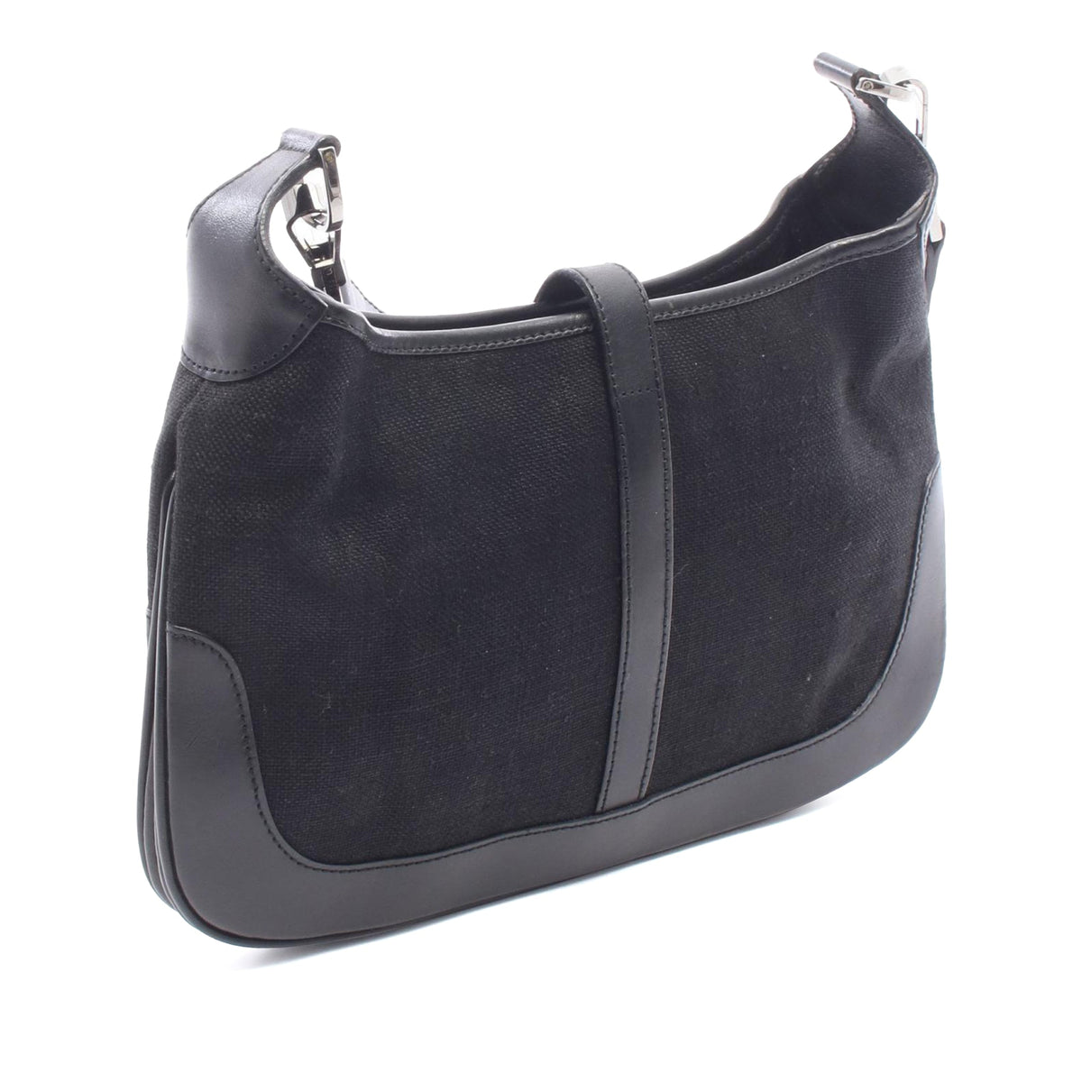 Gucci Canvas Jackie Crossbody — Black