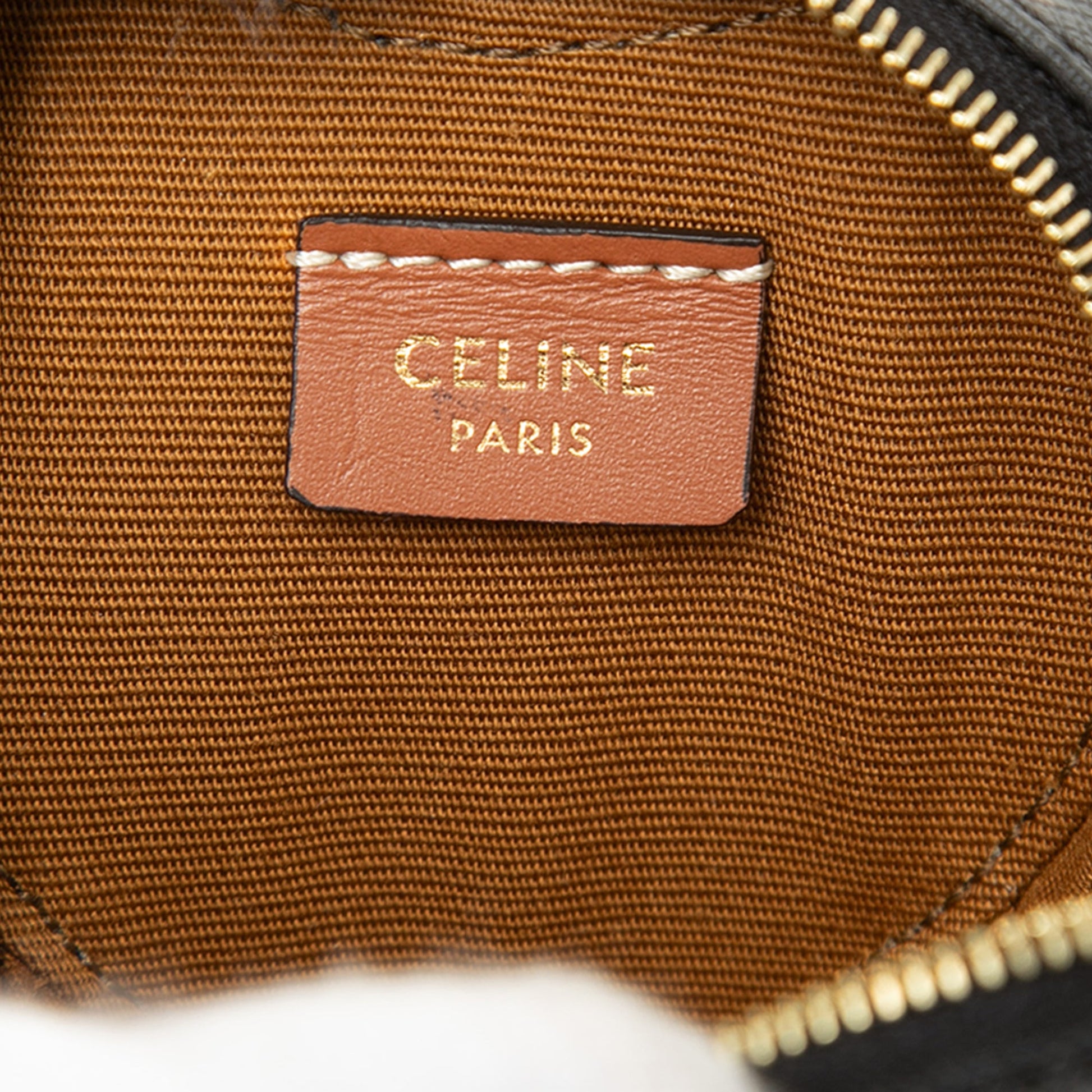 Celine Micro Triomphe Coated Canvas Heart Crossbody