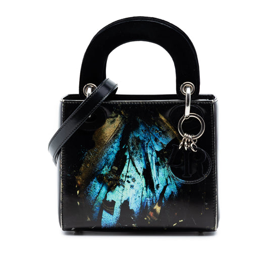 Dior Limited Edition Mat Collishaw Lady Art Mini Calfskin Butterfly Lady Dior