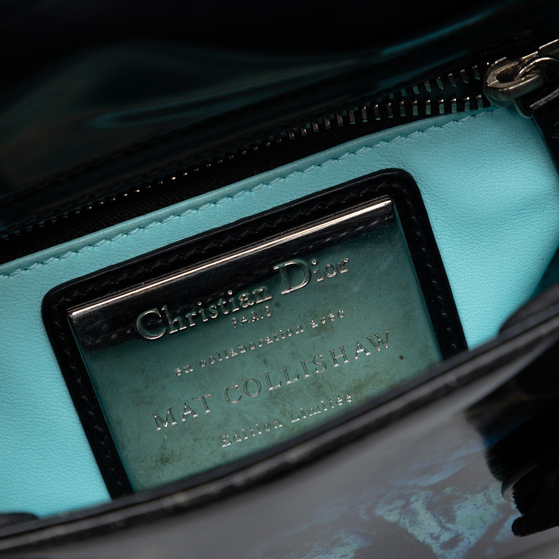 Dior Limited Edition Mat Collishaw Lady Art Mini Calfskin Butterfly Lady Dior