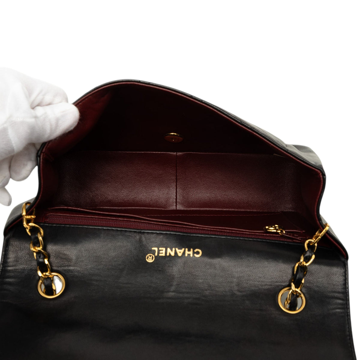 Chanel Medium Lambskin Diana Flap
