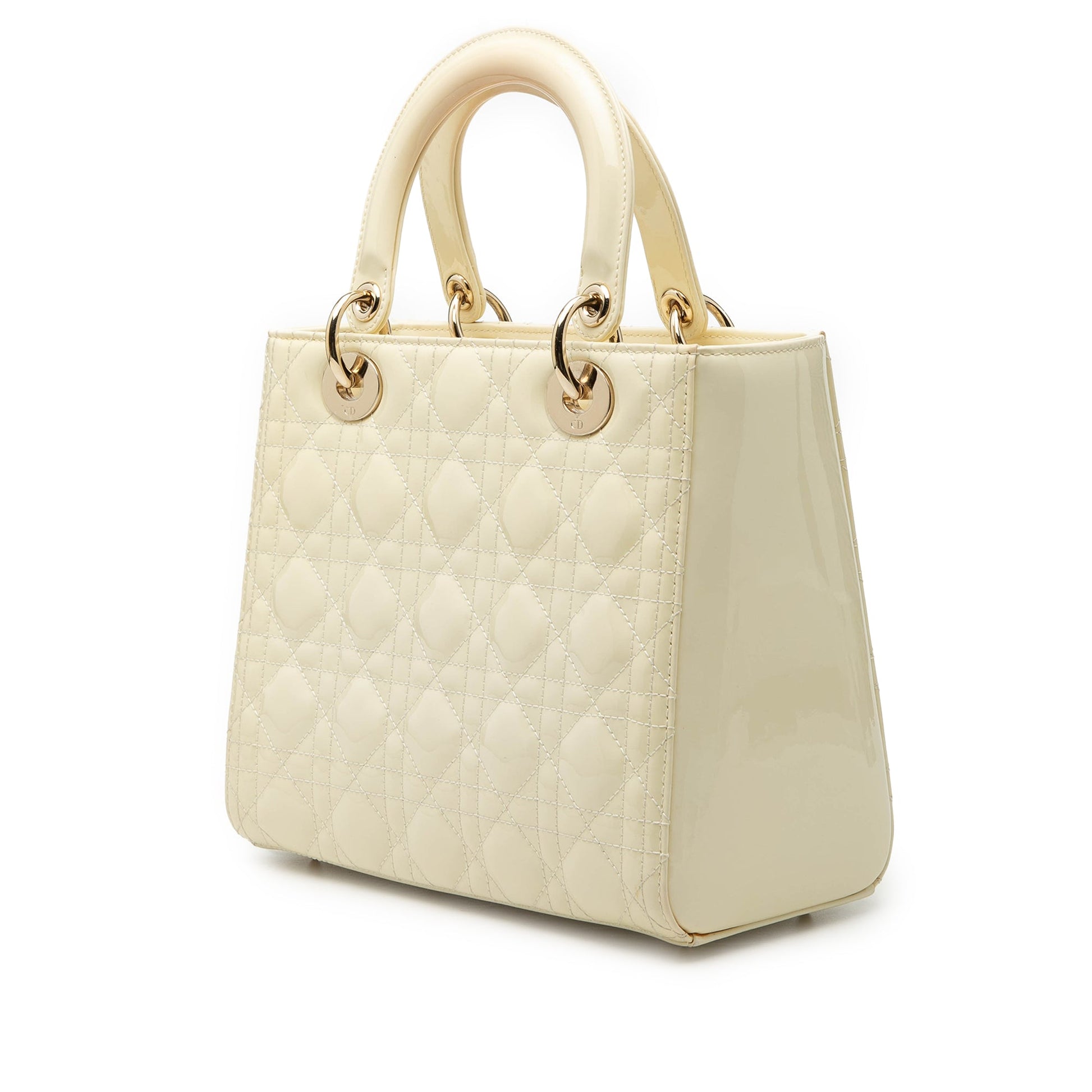 Dior Medium Patent Cannage Lady Dior