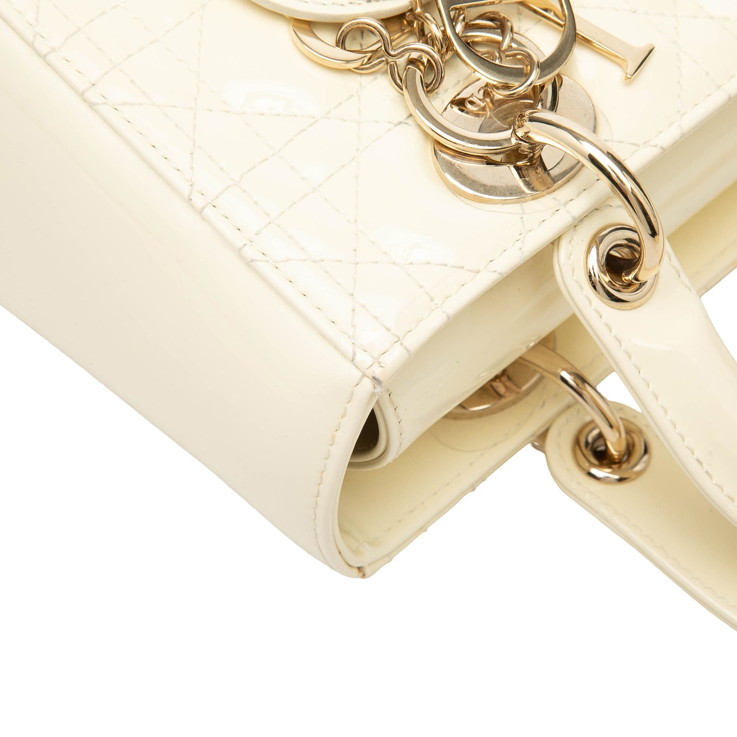Dior Medium Patent Cannage Lady Dior