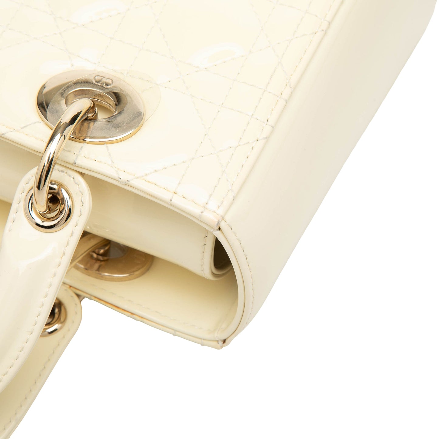 Dior Medium Patent Cannage Lady Dior