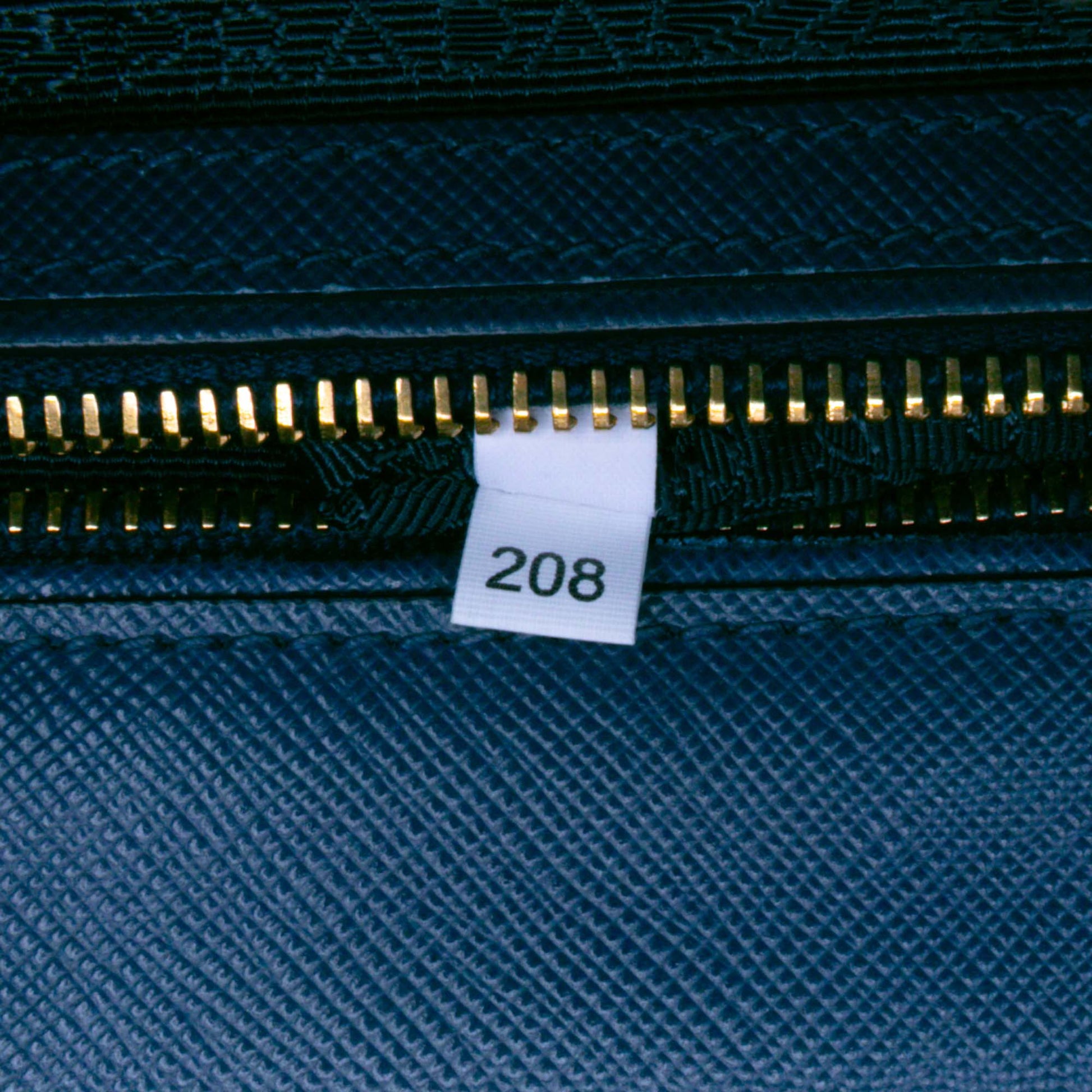 Prada Saffiano Lux Galleria Double Zip Front Pocket Satchel