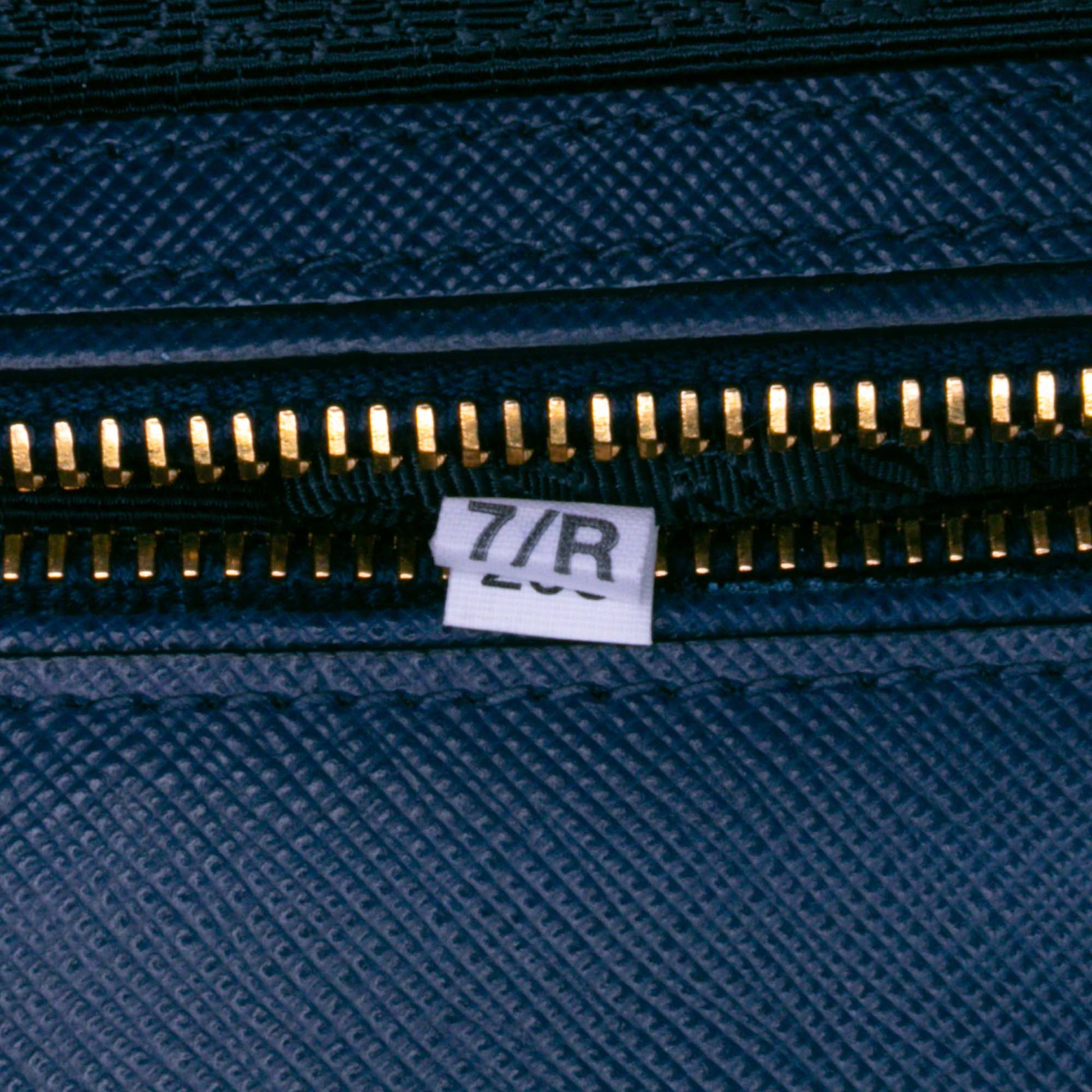 Prada Saffiano Lux Galleria Double Zip Front Pocket Satchel
