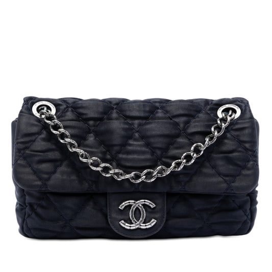 Chanel Medium CC Quilted Satin Single Flap