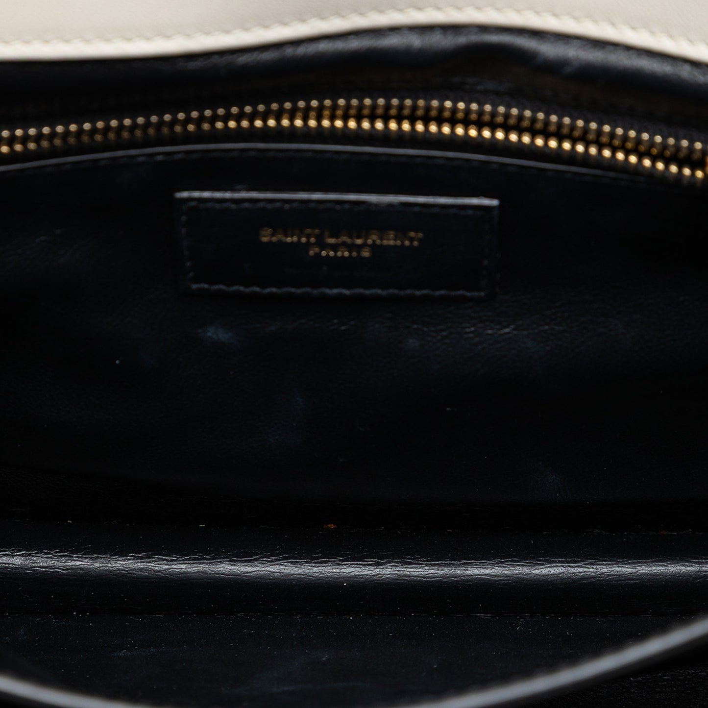 Saint Laurent Quilted Lambskin Monogram Gaby Crossbody