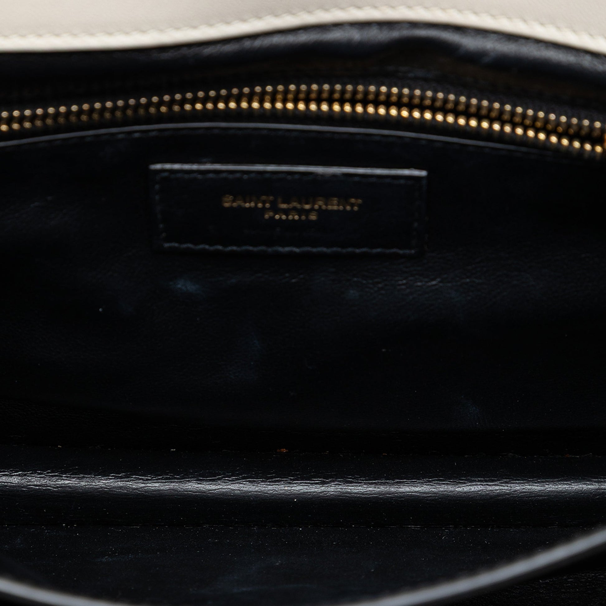 Saint Laurent Quilted Lambskin Monogram Gaby Crossbody