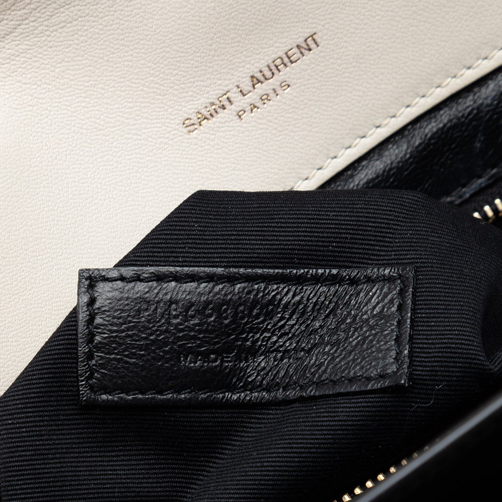 Saint Laurent Quilted Lambskin Monogram Gaby Crossbody