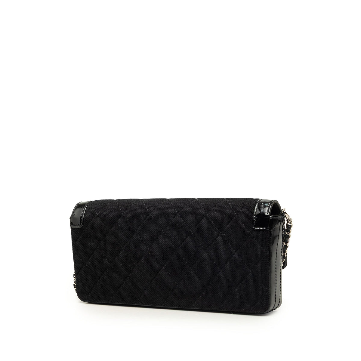 Chanel Quilted Jersey and Patent Trimmed Reissue 2.55 East West Flap