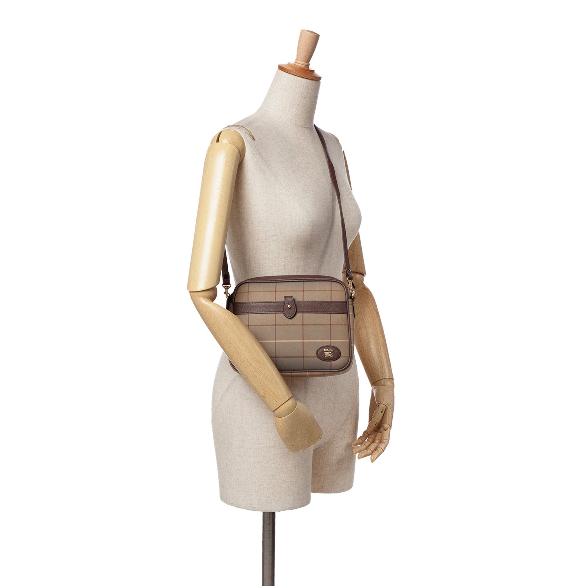 Burberry Vintage Check Canvas Crossbody
