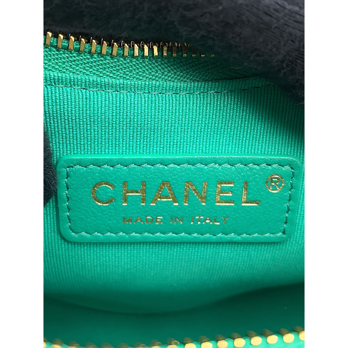 Chanel Small Quilted Lambskin Chain Around Hook Hobo Bag — Green