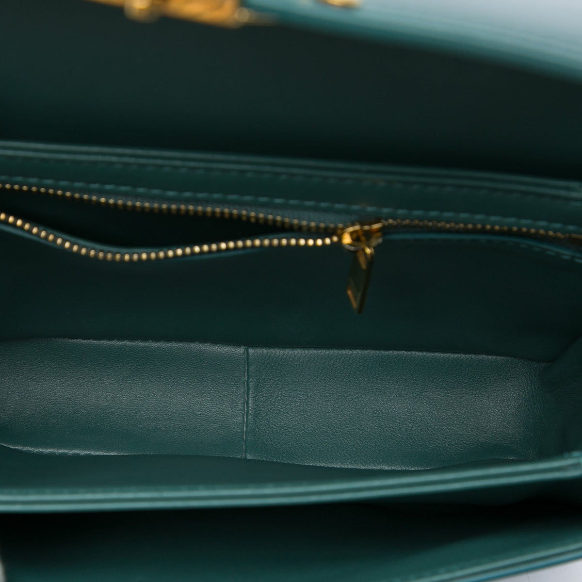 Celine Teen Shiny Calfskin Triomphe Crossbody — Blue