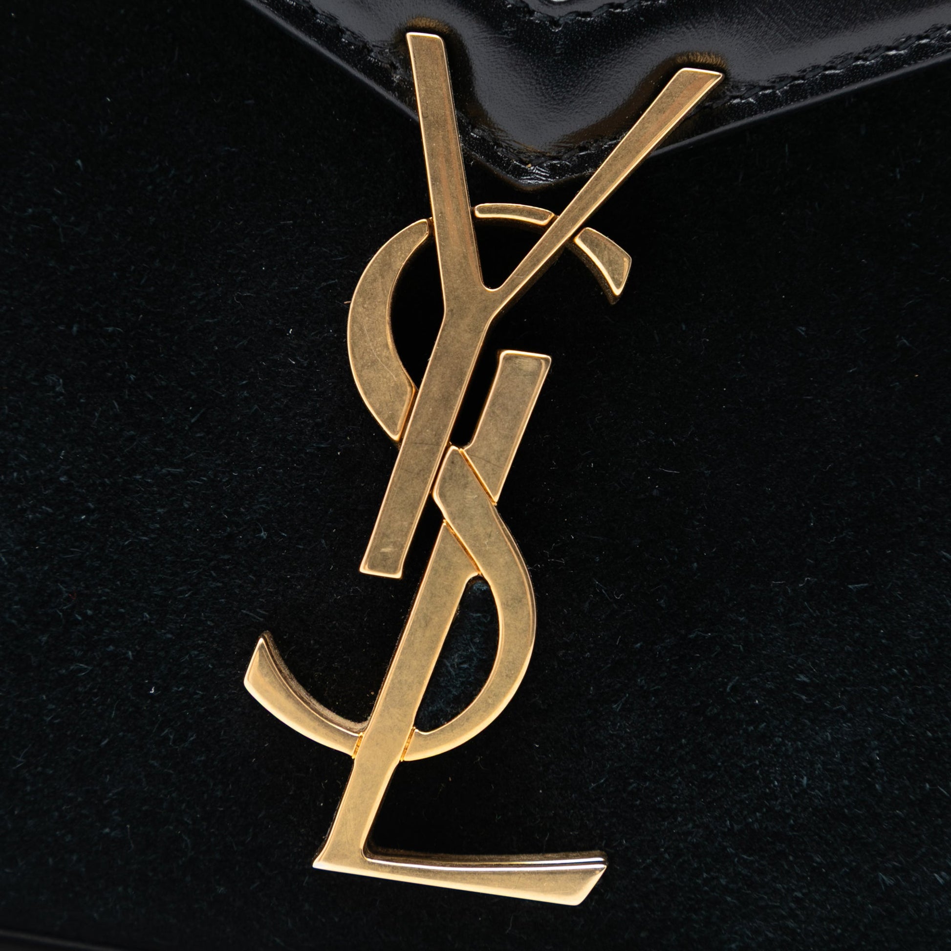 Saint Laurent Mini Suede Leopard Print Monogram Cassandra Top Handle Bag