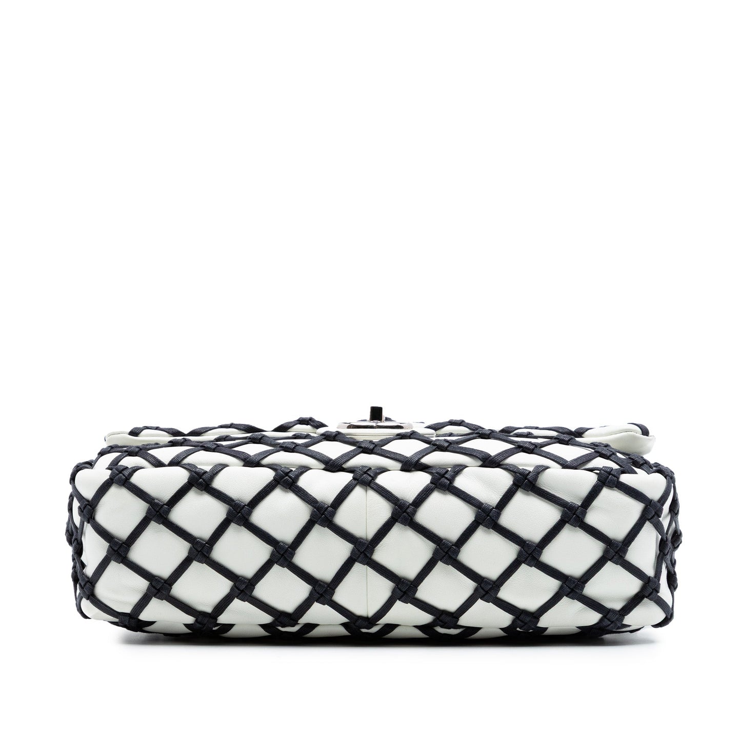 Chanel Jumbo Lambskin Canebiers Net Flap