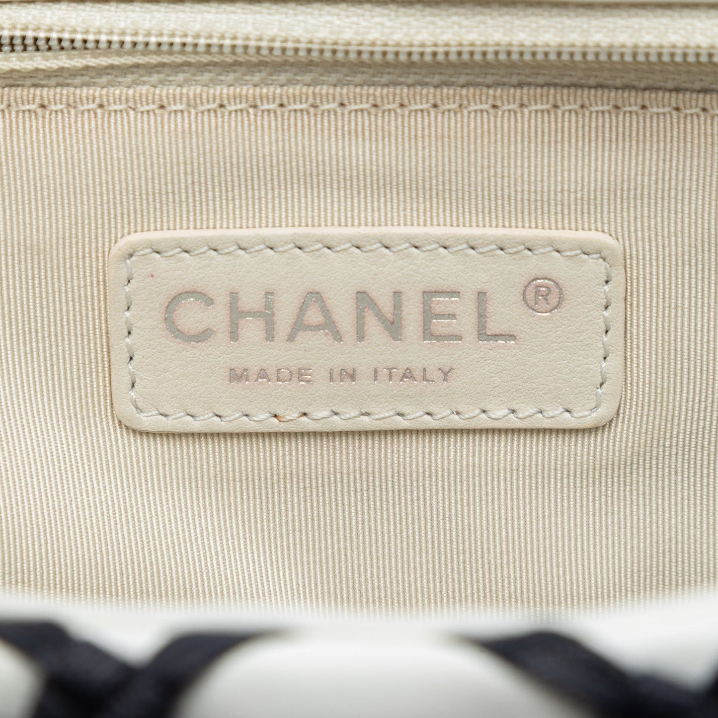 Chanel Jumbo Lambskin Canebiers Net Flap