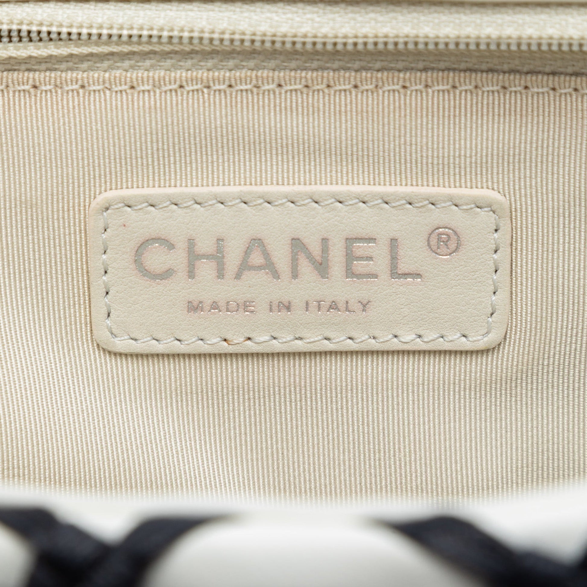 Chanel Jumbo Lambskin Canebiers Net Flap