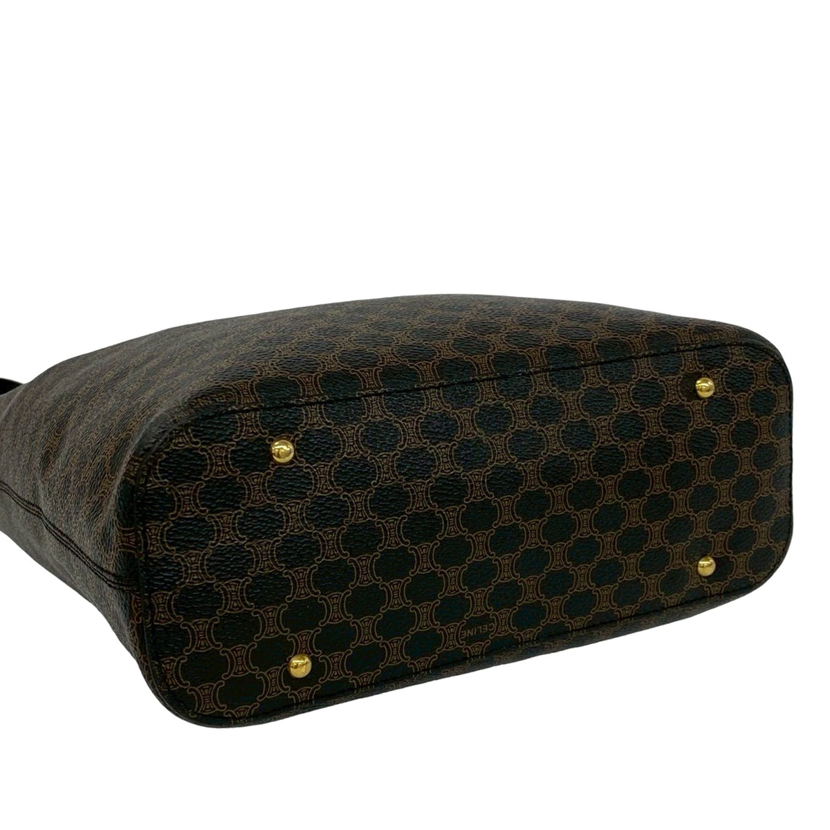 Celine Macadam Coated Canvas Shoulder Bag