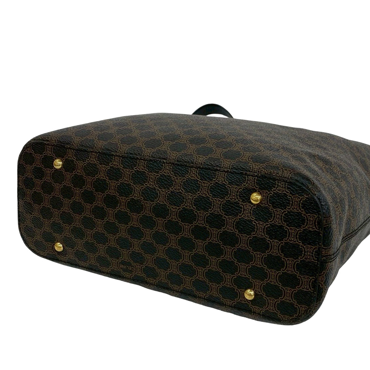 Celine Macadam Coated Canvas Shoulder Bag